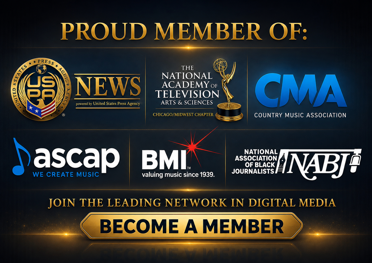 DECTV — Proud Member of: USPA News, National Academy of Television Arts & Sciences, CMA, ASCAP, BMI, NABJ — National Association of Black Journalists. Join the Leading Network in Digital Media.