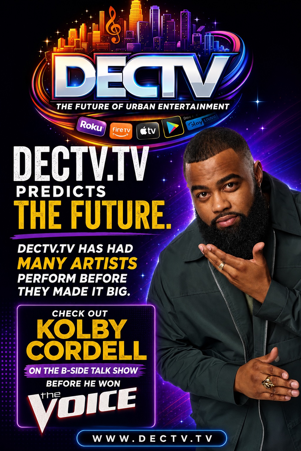 Kolby Cordell — The Voice Finalist — DECTV B-Side